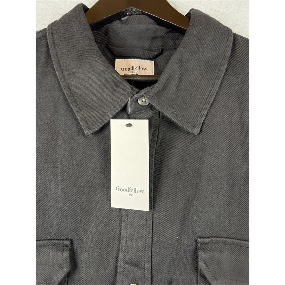 Goodfellow & Co. Vintage Long Sleeve Utility Shirt in Gray - Men's XXL Tall